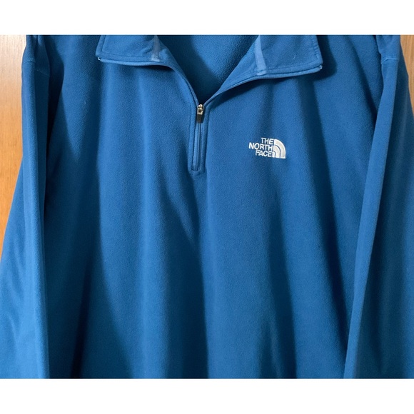 Men’s North Face 1/4 Zip Pullover Fleece. XL Blue. - Picture 2 of 6